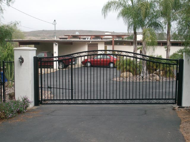 Custom Built Iron Gate with gate Operator